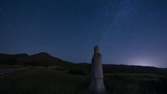 唐陵星空延时视频素材