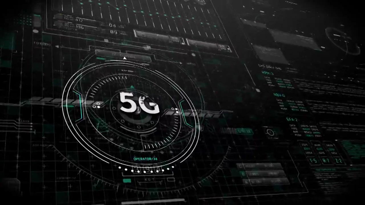 科技感5G时代互联网片头视频素材