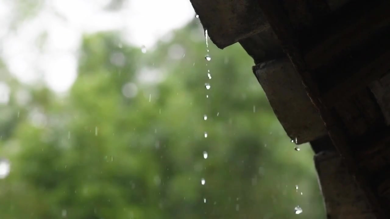 屋檐下雨天视频下载