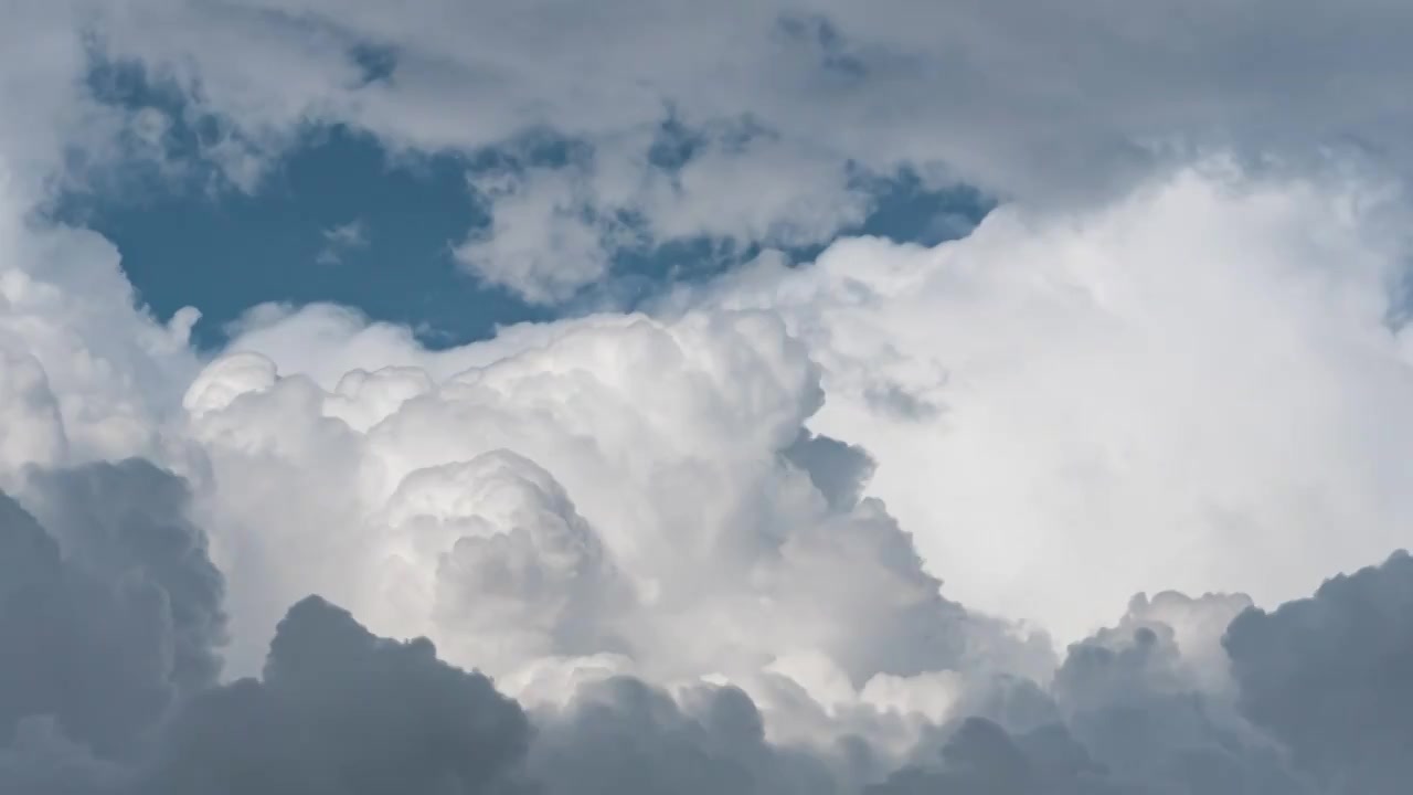 积雨云云景延时摄影视频素材