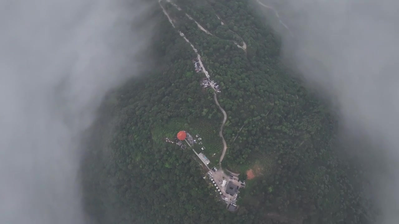 广州增城师爷增江山日出云海瀑布云视频下载