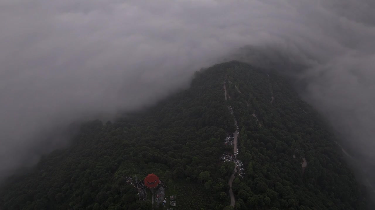 广州增城师爷山日出云海延时视频视频素材