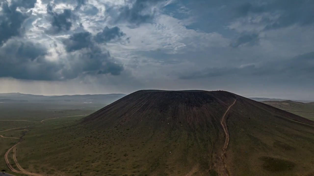 乌兰哈达地质火山公园视频素材