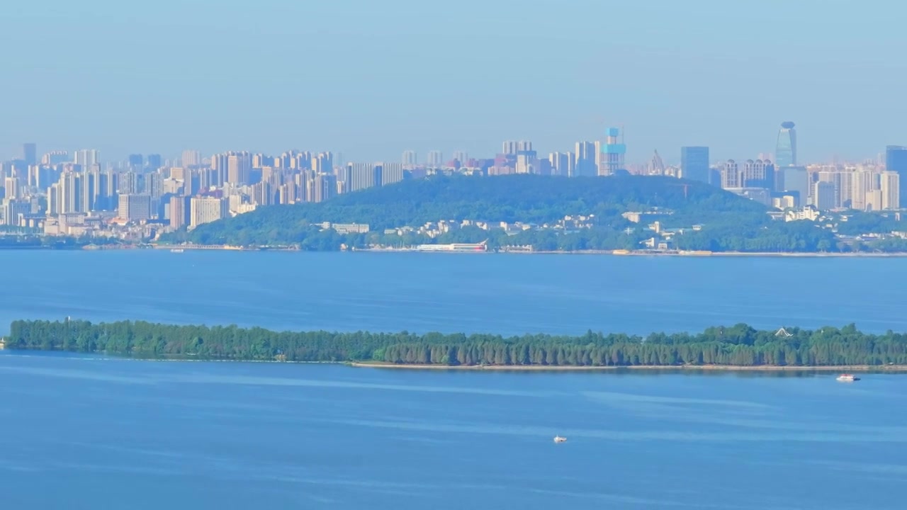 武汉东湖风景区夏季风光视频素材