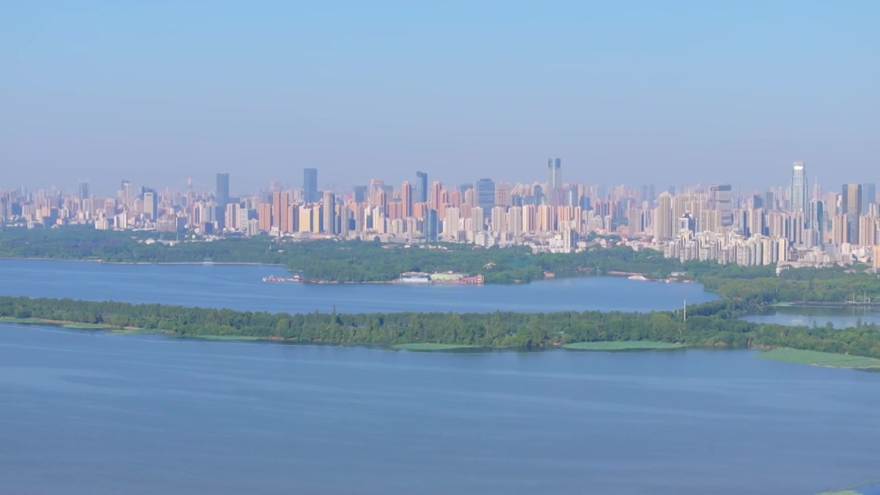 武汉东湖风景区夏季风光视频素材