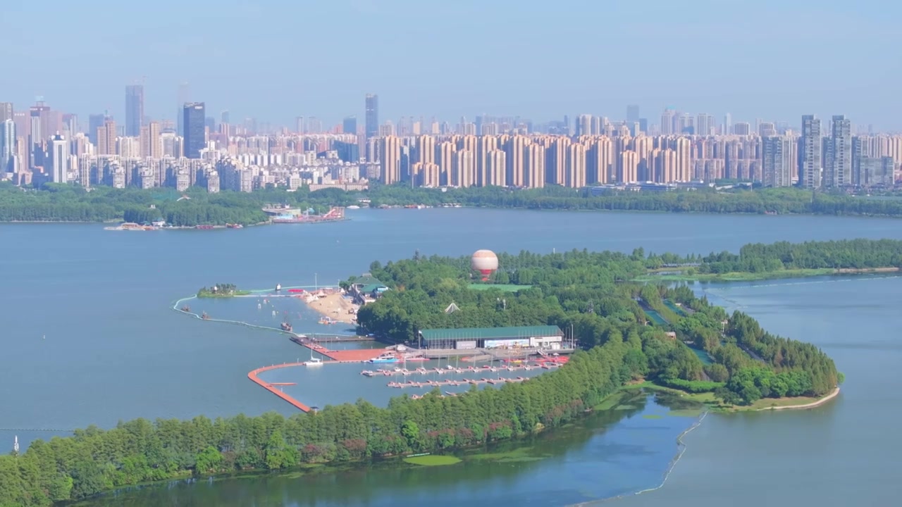 武汉东湖风景区夏季风光视频素材