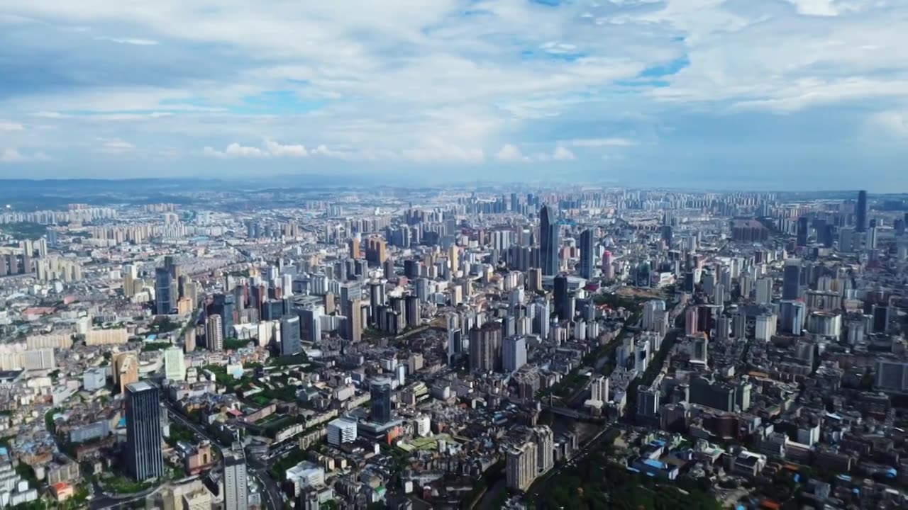 云南昆明城市风光视频素材