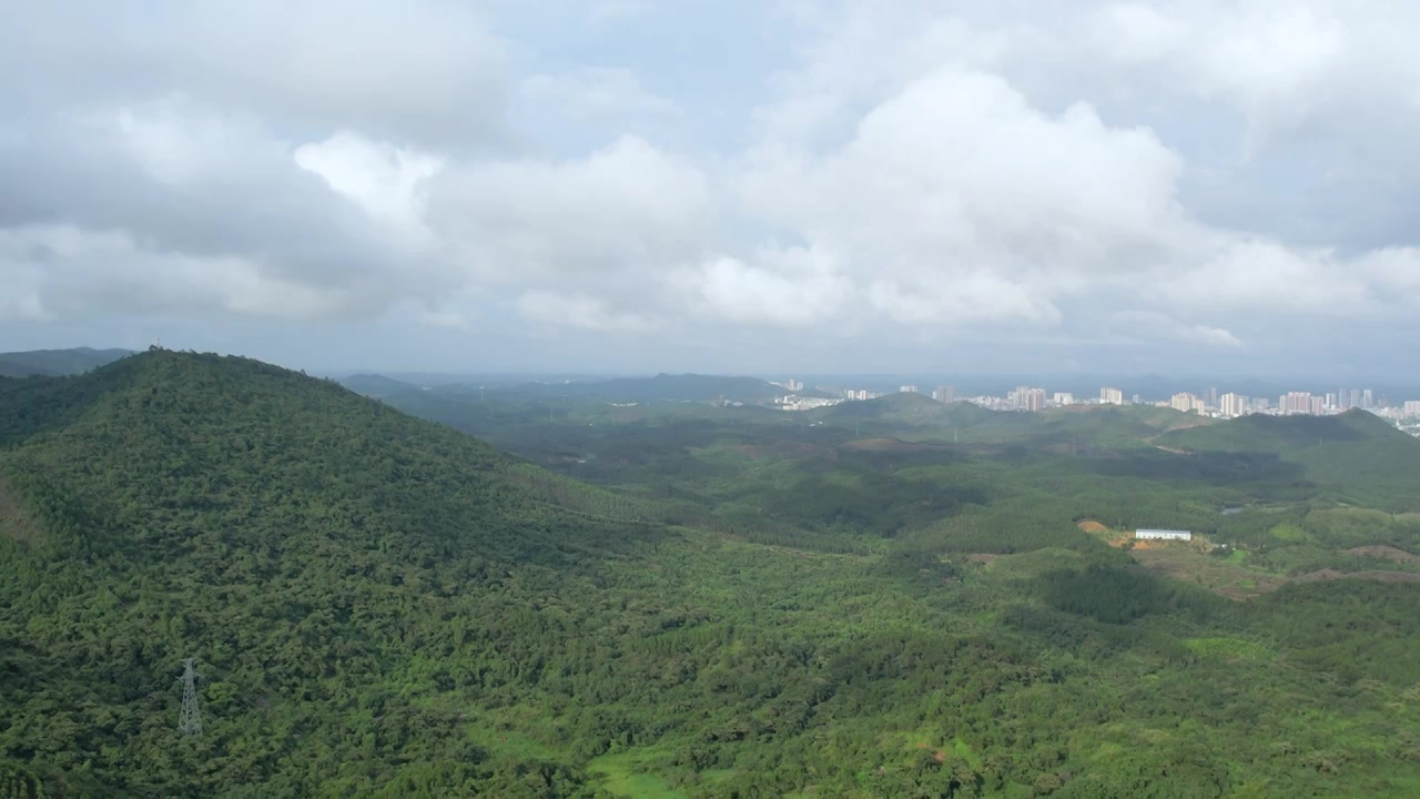 广西大山航拍风光视频素材