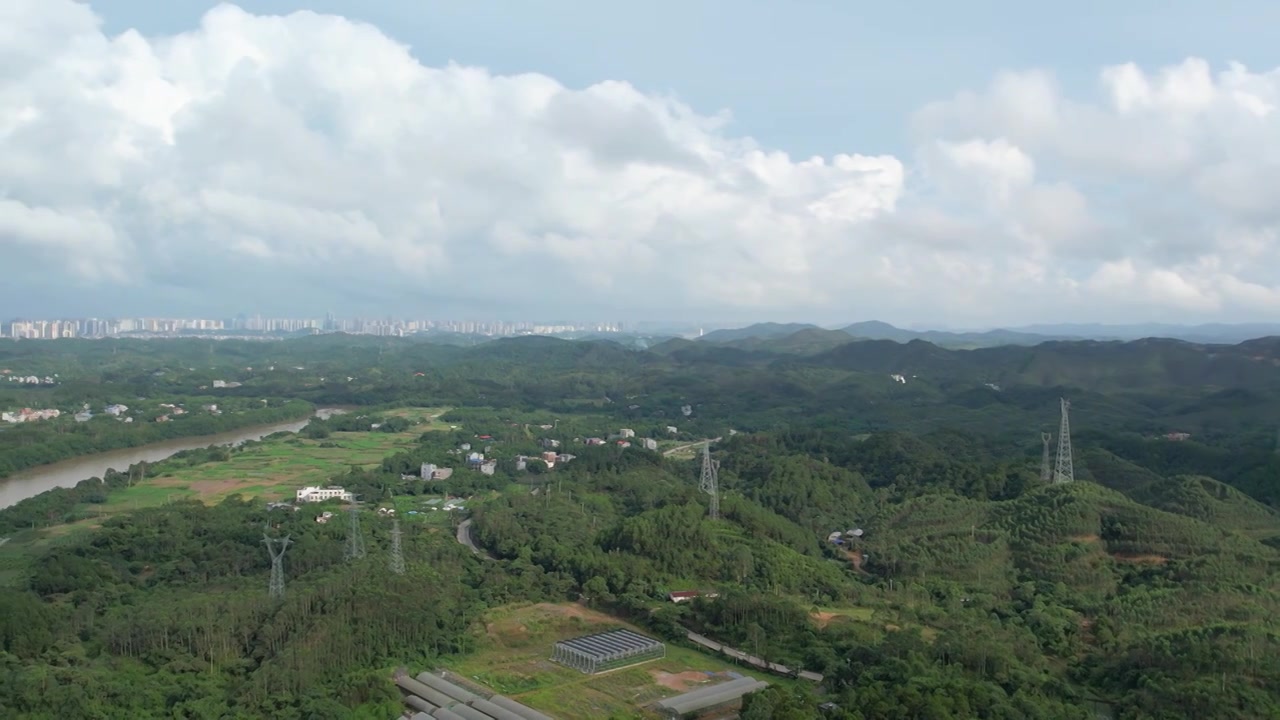 广西大山航拍风光视频下载