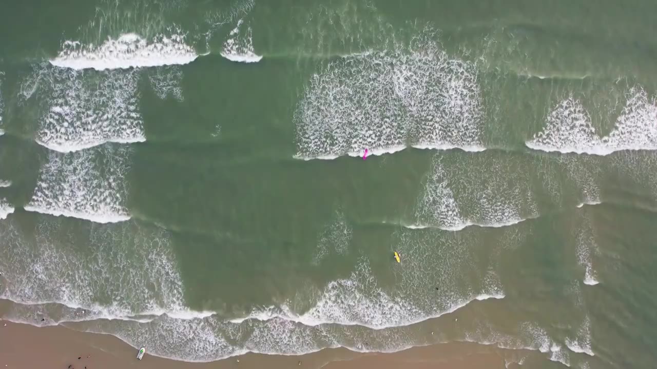 广西北海大海无人机航拍风光视频素材