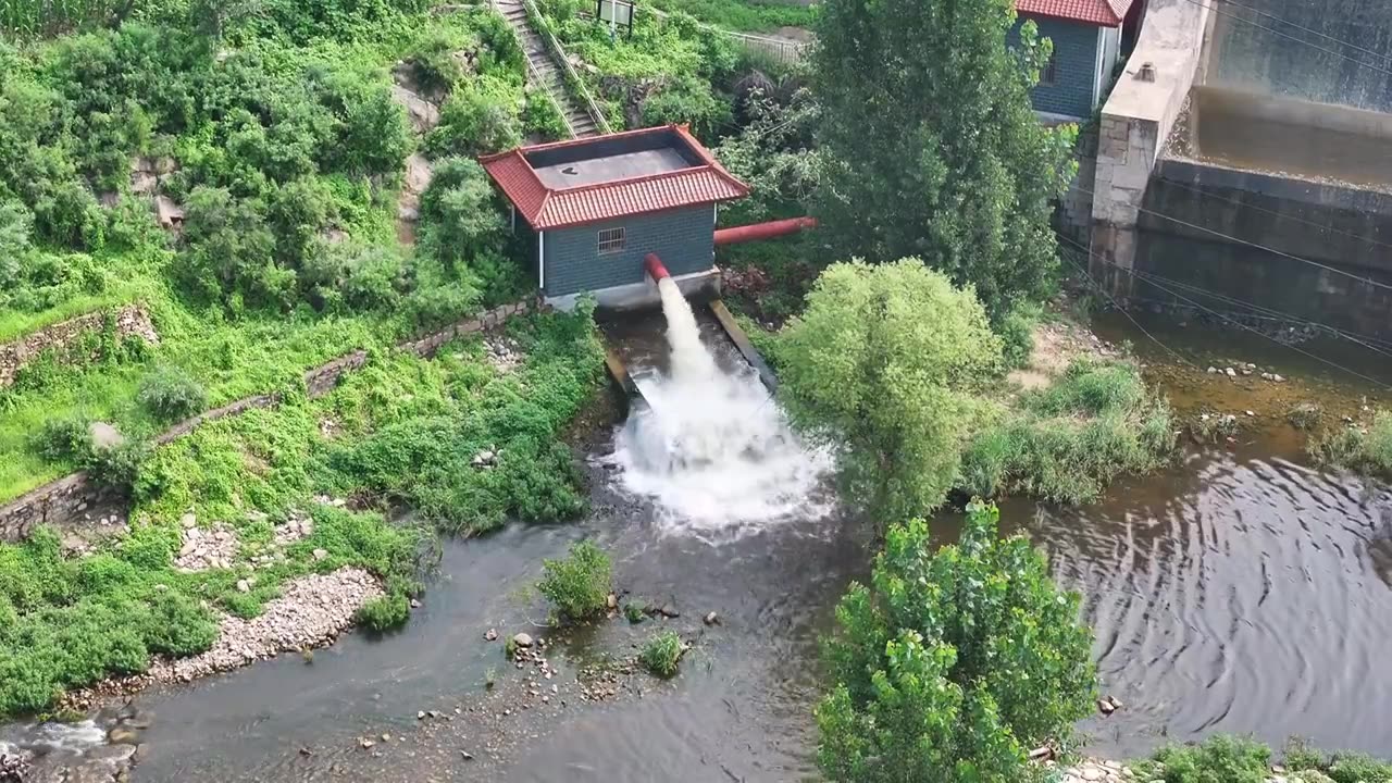 济南长清武庄水库视频素材