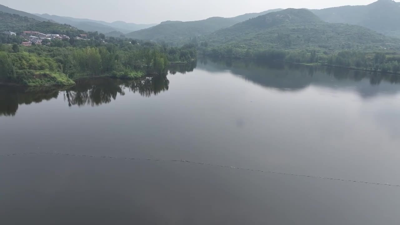 济南长清武庄水库视频素材