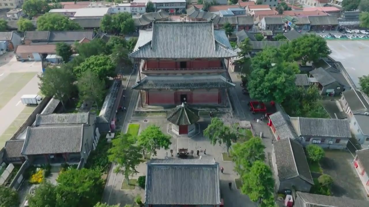 黑神话悟空取景地天津蓟州独乐寺景区景观视频素材