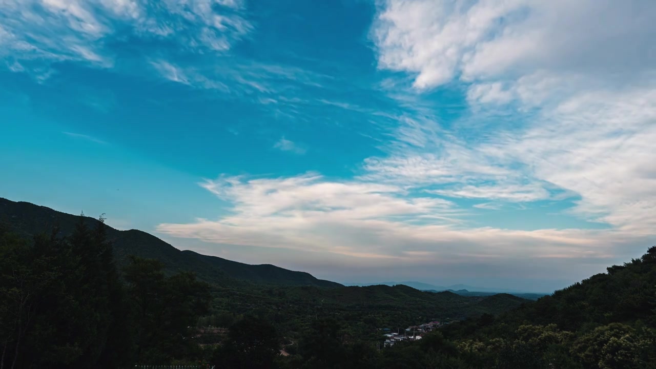 北京山区日落延时视频下载