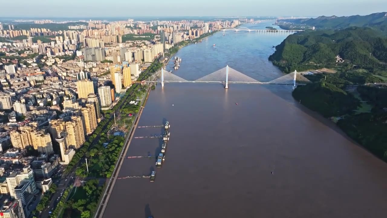 宜昌城市航拍视频素材