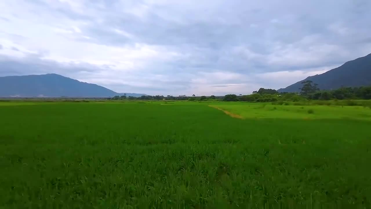 穿越机一镜到底航拍清远清城区黎塘田园风光视频下载