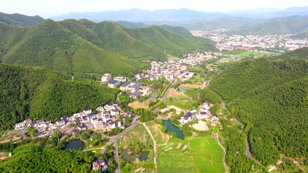 浙江安吉县余村视频素材