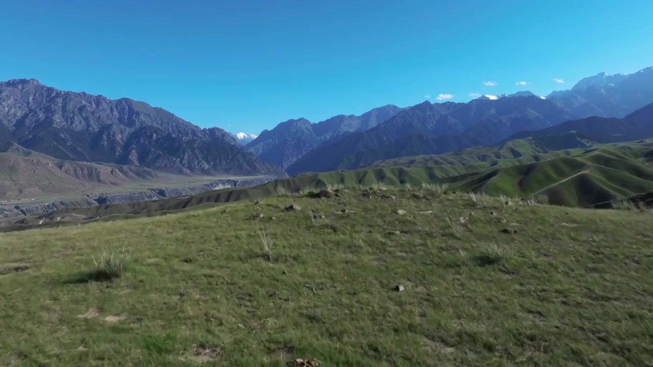 新疆山脉公路森林航拍合集视频素材