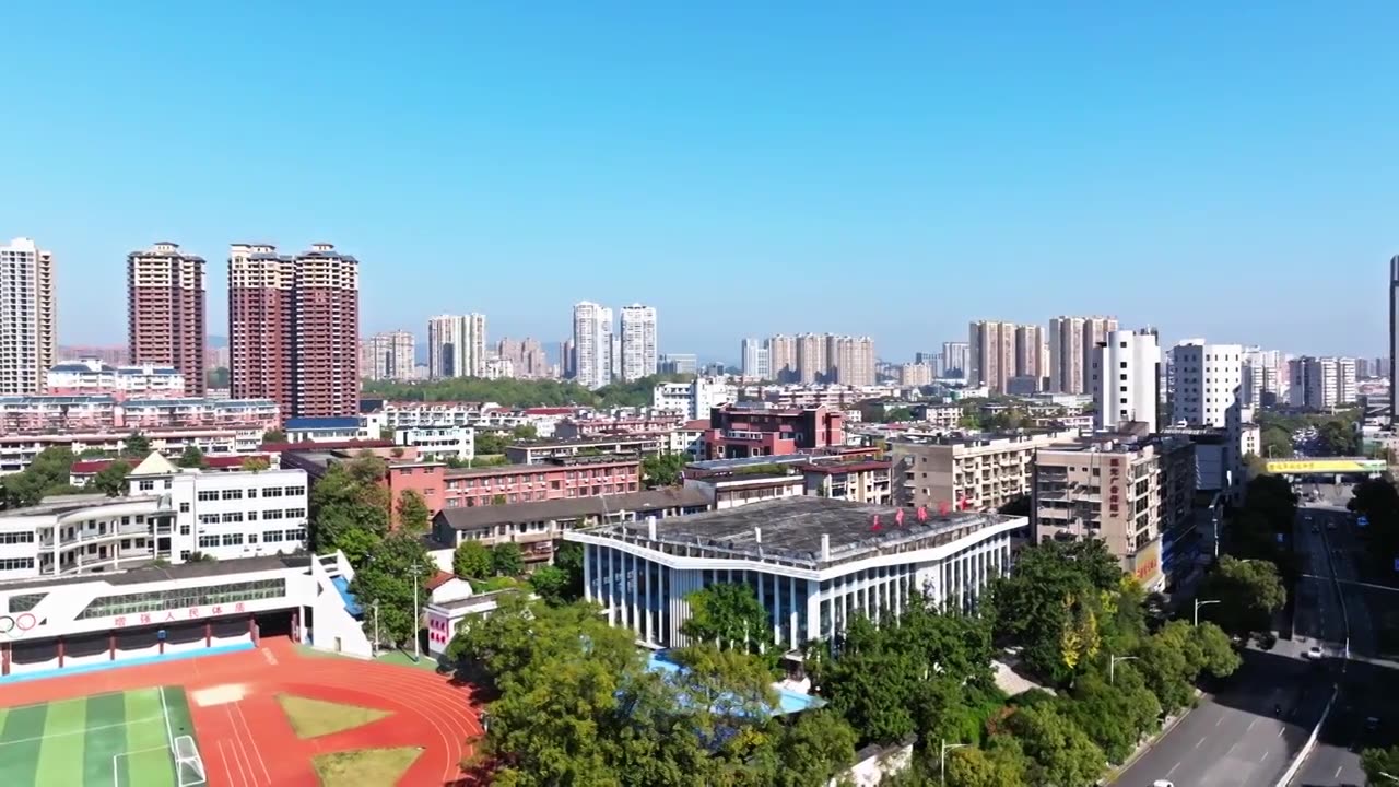 【合集】湖南省怀化市第三中学航拍视频下载