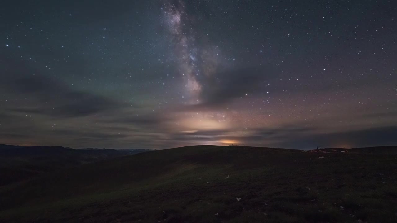 年保玉则星空银河视频素材