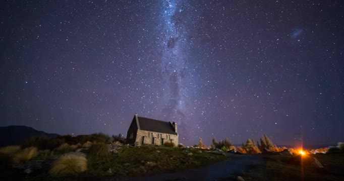 好牧人星空延时视频素材