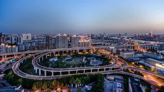 上海南浦大桥夜景视频素材