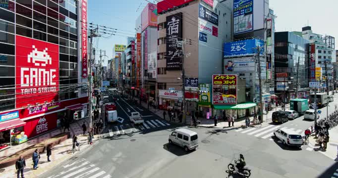 日本大阪街头视频素材