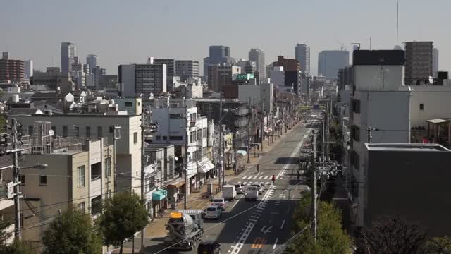 日本，大阪，俯瞰视频素材