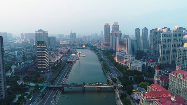 天津海河视频素材