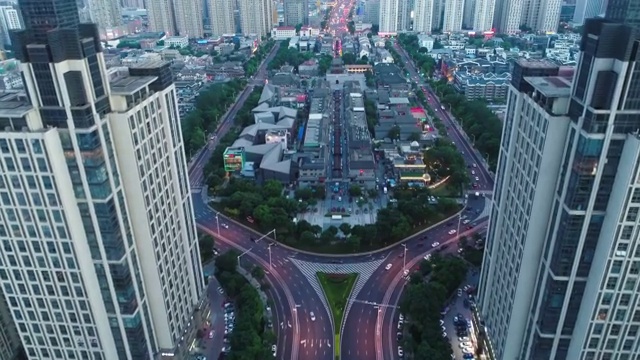 鼓楼夜景视频素材