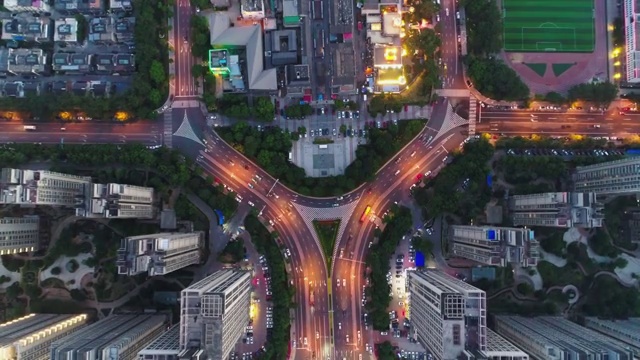 鼓楼夜景视频素材