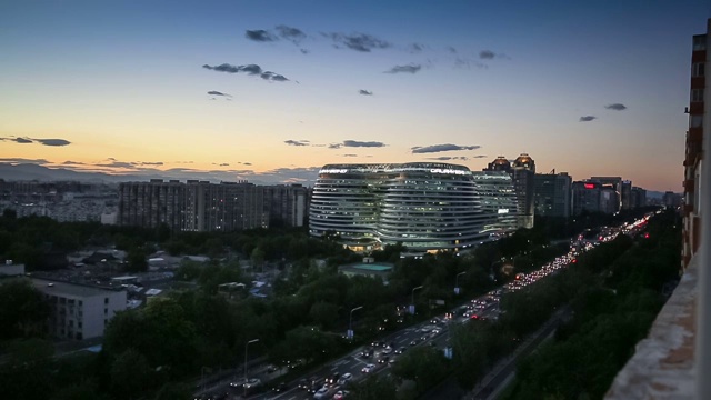 银河SOHO夜景视频素材