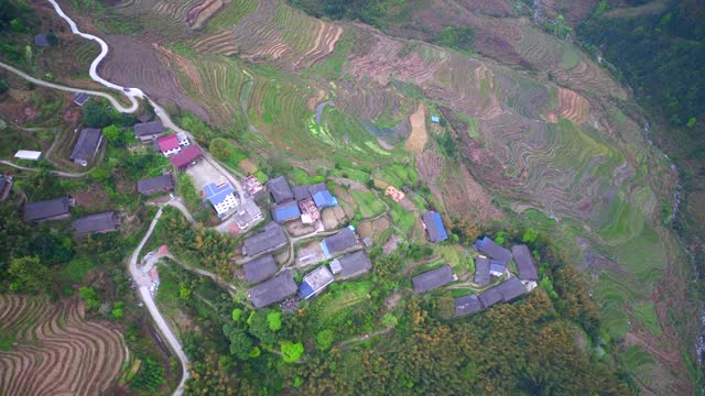 光影龙脊梯田视频素材