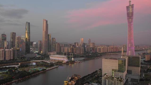 广州都市夜景视频素材