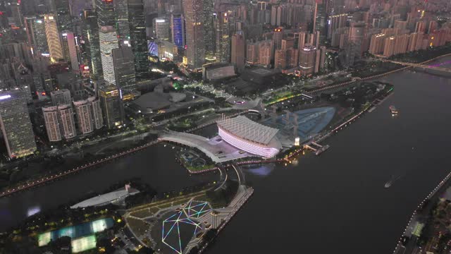 广州都市夜景视频素材