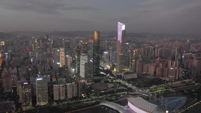 广州都市夜景视频素材