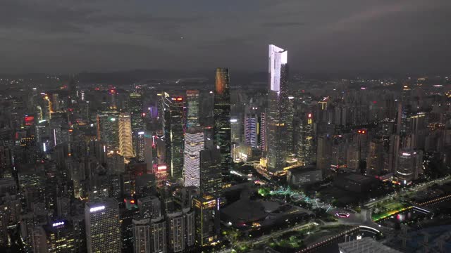 广州都市夜景视频素材