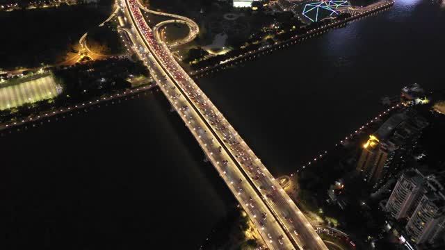 广州都市夜景视频素材