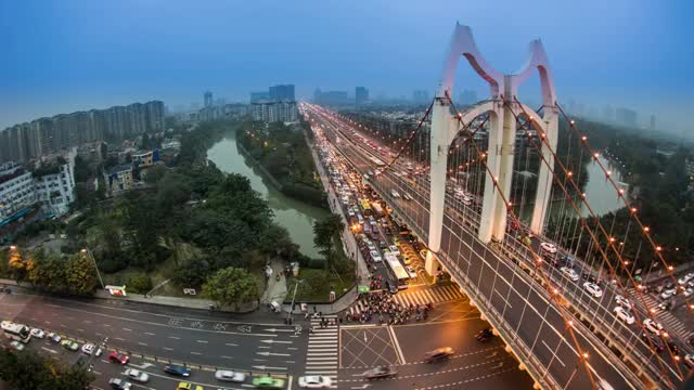 成都市城市夜景视频素材