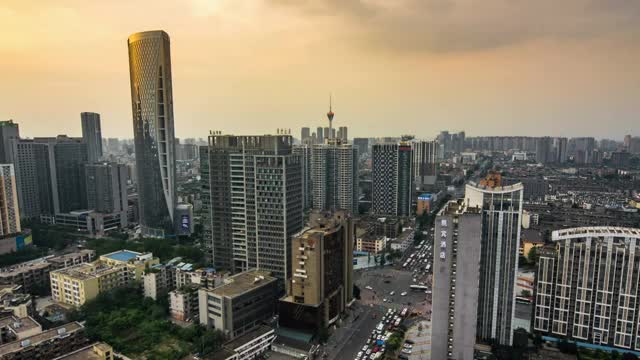 成都城市夜景视频素材