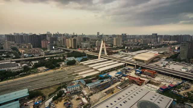 成都城市夜景延时视频素材