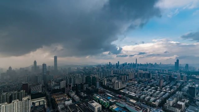 深圳罗湖延时摄影视频素材