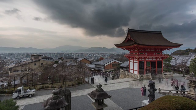 日本京都清水寺视频素材