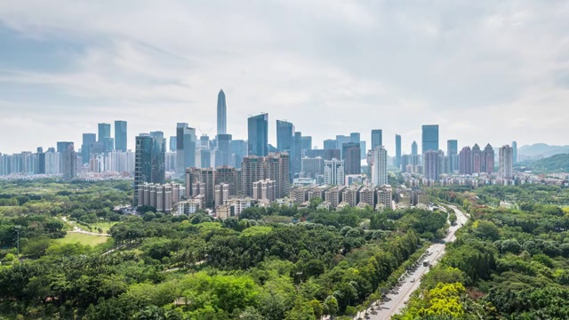 深圳城市天际线视频素材