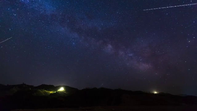 山西星空银河视频素材