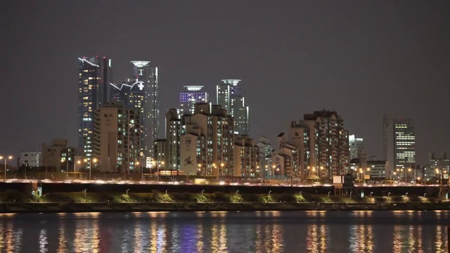 奥运高速公路夜景视频素材