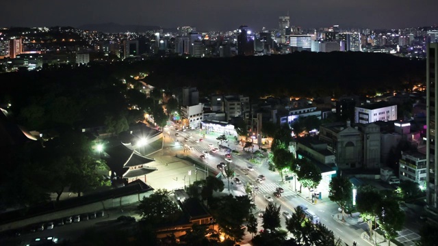 汉城夜景视频素材