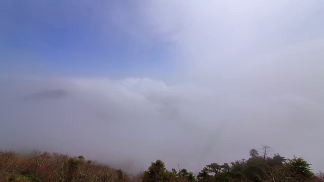 日三山中奉峰的云海视频素材