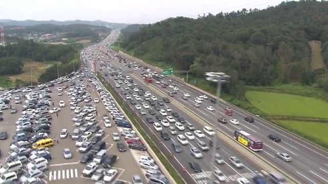 韩国的高速公路视频素材