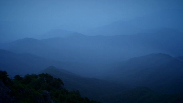 韩国的Jirisan山视频素材